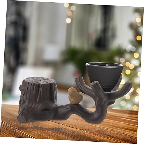 Miniatura 3 de BESTonZON 1 platillo de té para mascotas, accesorios de escritorio de oficina, decoración del hogar, mesa de comedor, bandeja de té, accesorios