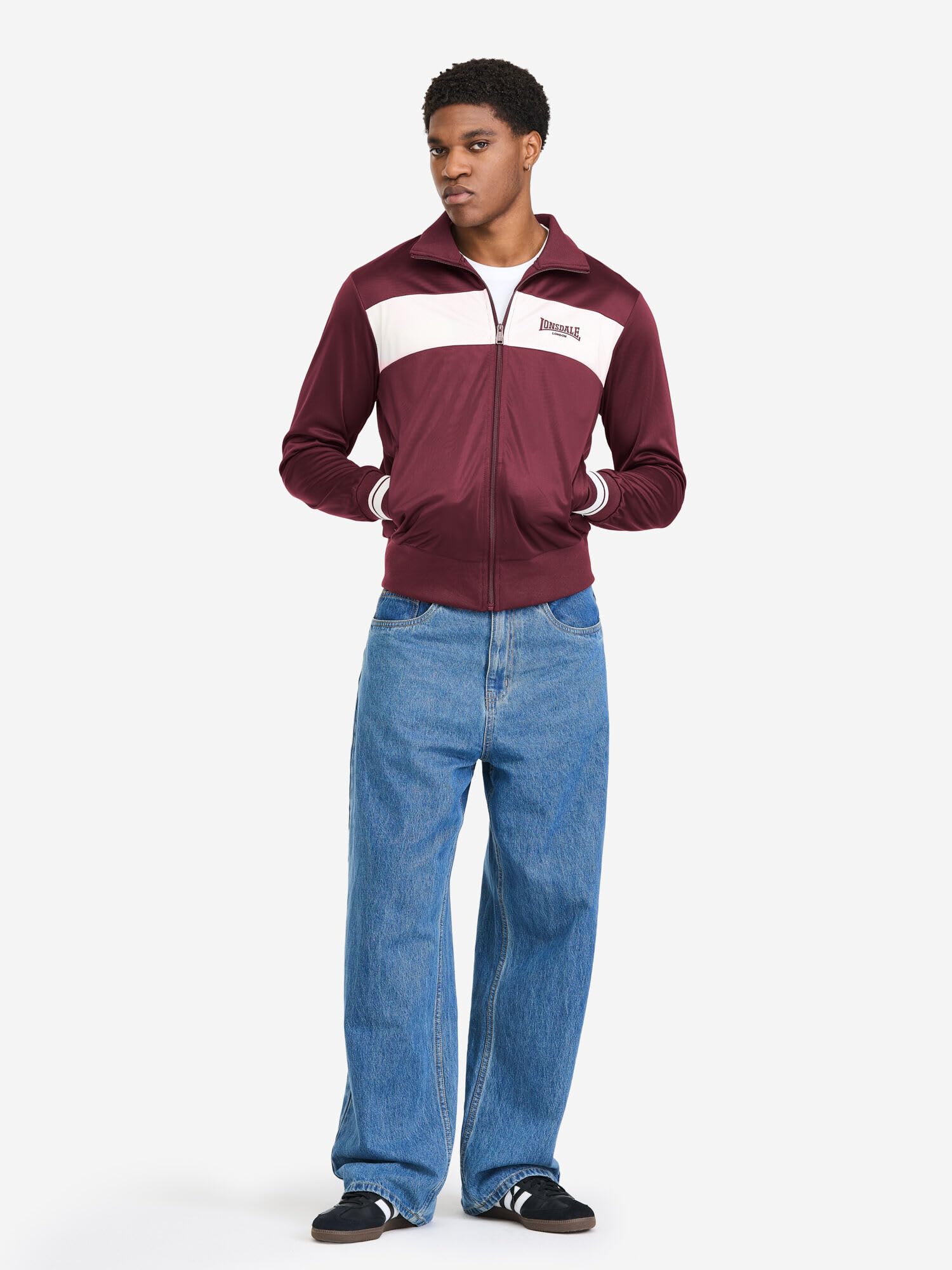 Lonsdale Herren Meols Trainingsjacke (1er Pack)