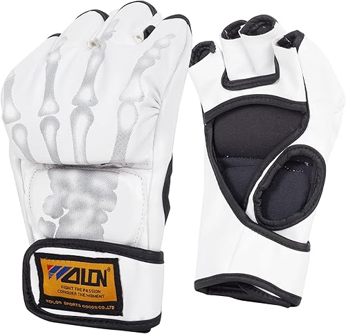 LuiceABC Guantes de boxeo, guantes de entrenamiento de kickboxing de medio dedo, guantes de agarre, guantes de saco de boxeo, guantes de lucha para