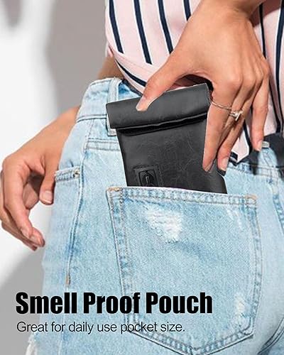 Miniatura 3 de FIREDOG Bolsas a prueba de olores, bolsa a prueba de olores con forro de carbono para perros, probada de 3 x 6 pulgadas, bolsillo de almacenamiento