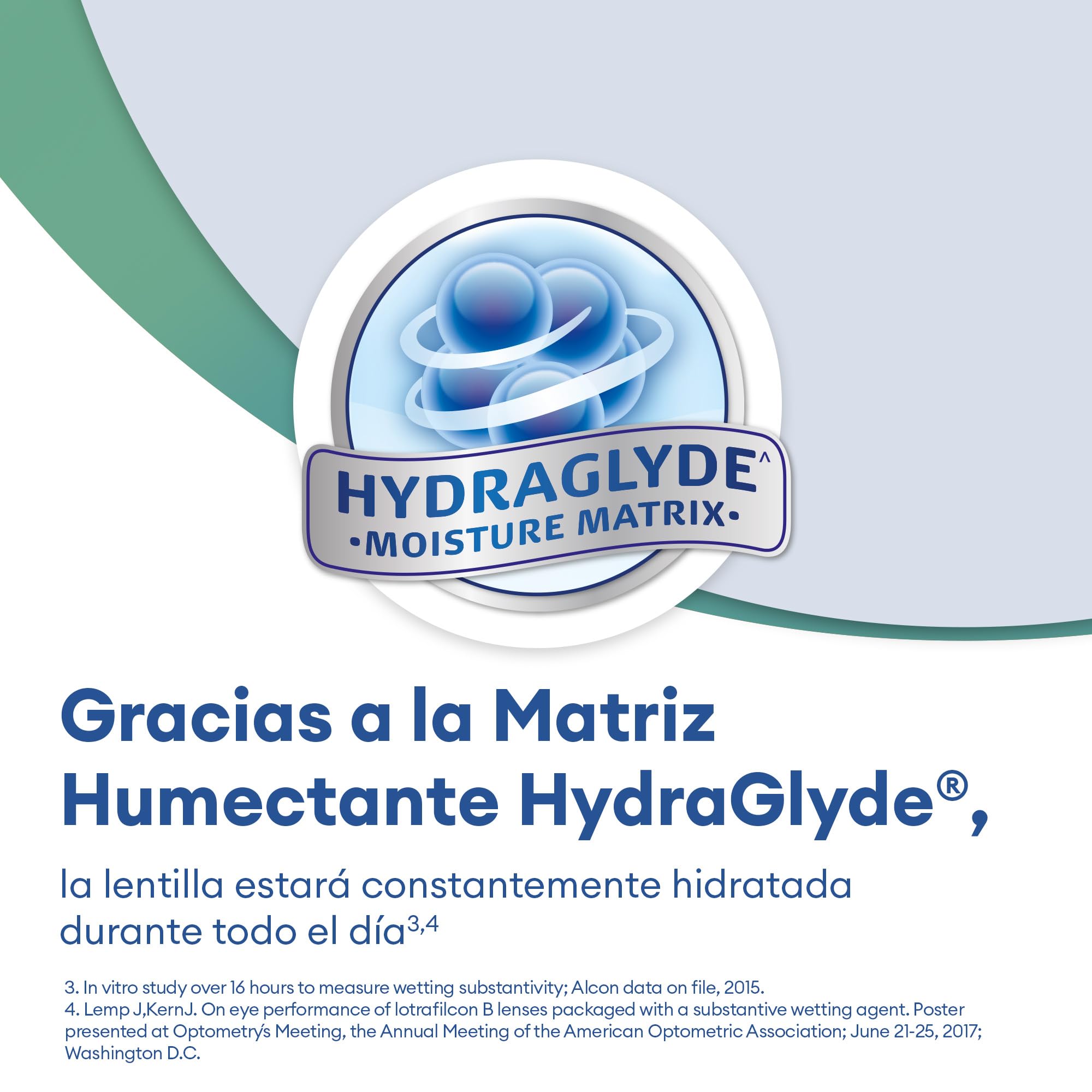 Air Optix plus HydraGlyde for Astigmatism Lentes de contacto tóricas de reemplazo mensual, Pack de 3, R 8.7 mm, D 14.5 mm, cilindro -1.75, eje 180, +0.0 Diopt