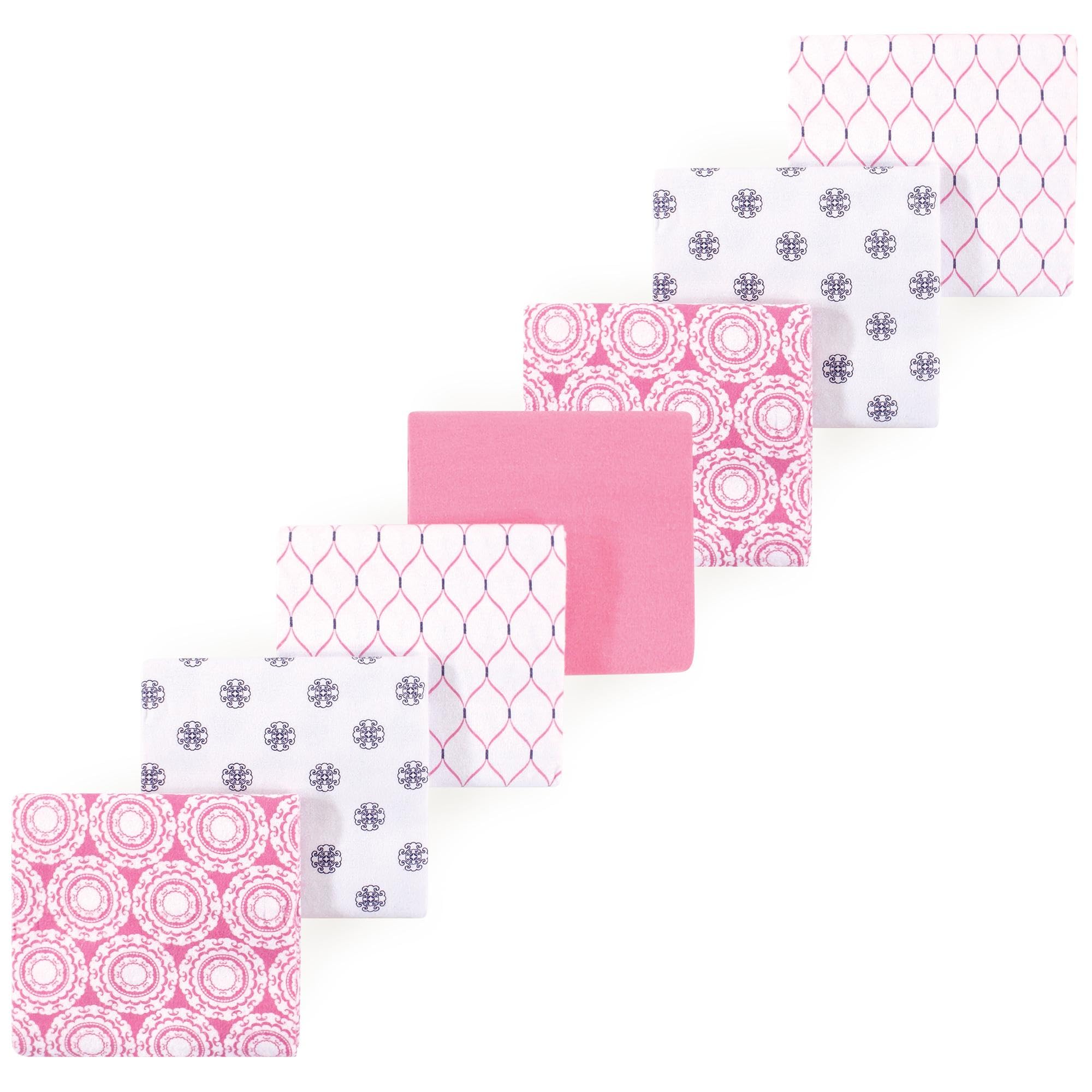 Luvable Friends Little Treasure Flannel Receiving Blankets 7pk