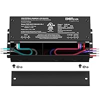 Vista 2 de EMITEVER Controlador LED Regulable de 60W, Fuente de Alimentación Regulable Triac de 24V, Transformador de CA a CC para Luz LED, Compatible