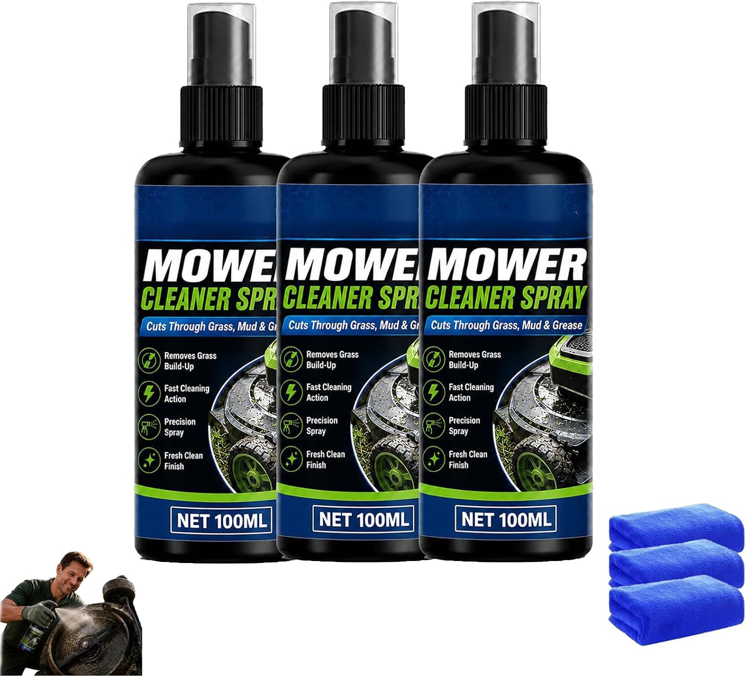 Eavy Duty Mower Cleaner Degreaser Spray (3pcs)