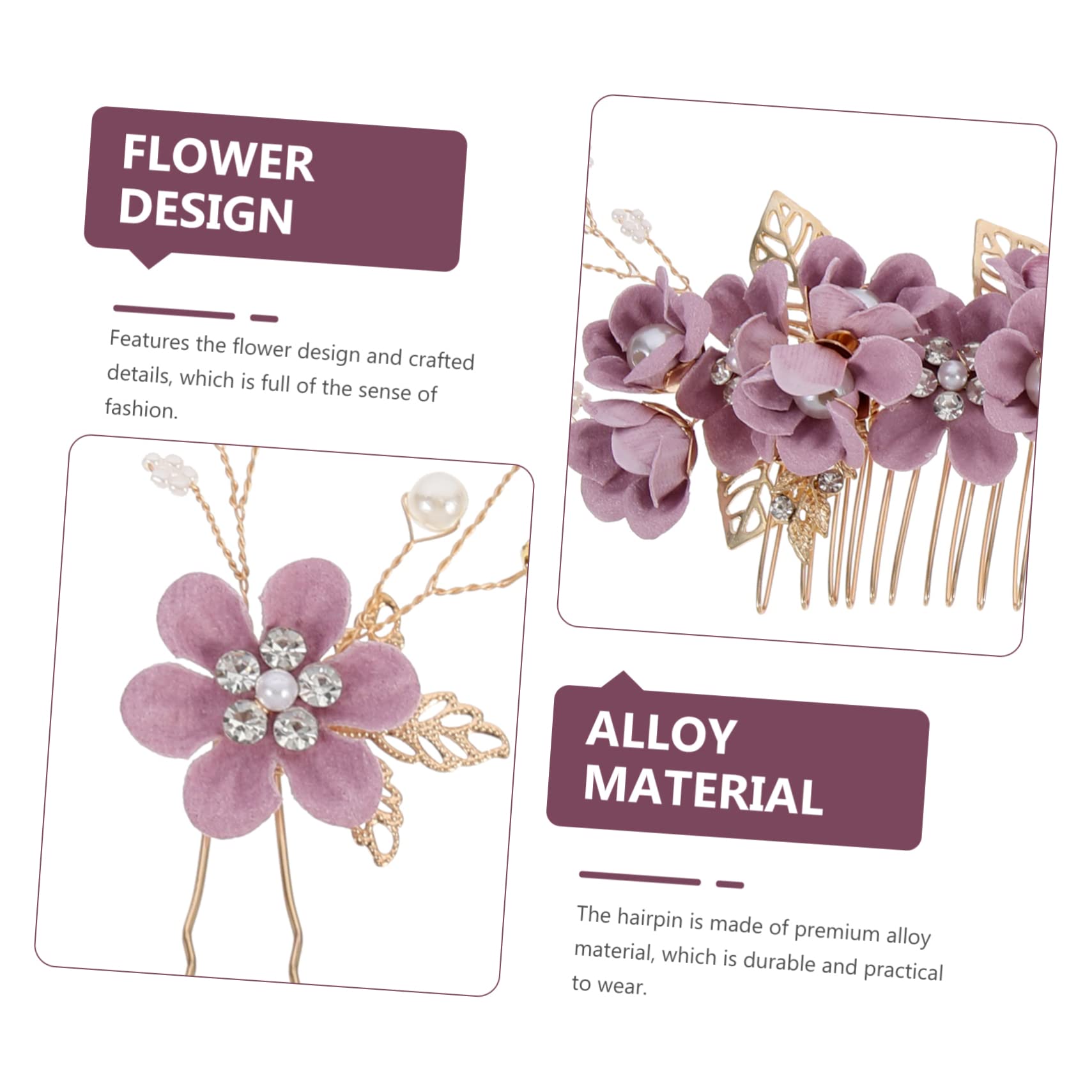 ABOOFAN 12stücke Teiliges Haarschmuck Für Bräute Elegante Rhinestone-blumen-haarspangen Für Hochzeiten Und Partys Komfortabel Und Attraktiv Für Besondere Anlässe