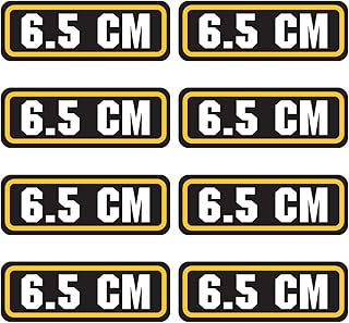 6.5 CM Ammo Sticker (3"x1.06",8 Pack) Vinyl Sticker for Ammo Storage Box, Ammo Can, Ammo Box, Great Decals for Ammo Case, Gun Stickers, Bullet Box, Ammo Storage Crate & Pouch Labels for Organizing - AZ House of Graphics