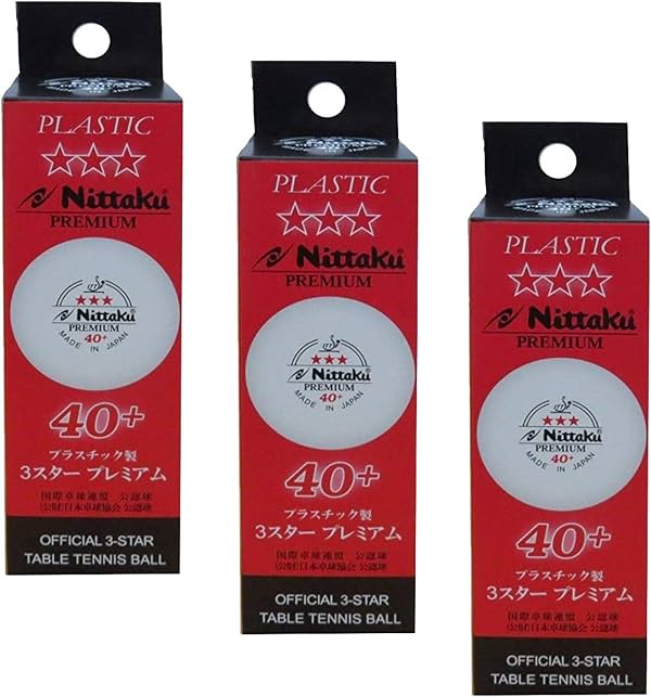 Pelotas de Tenis de Mesa NITTAKU Premium 3 Estrellas