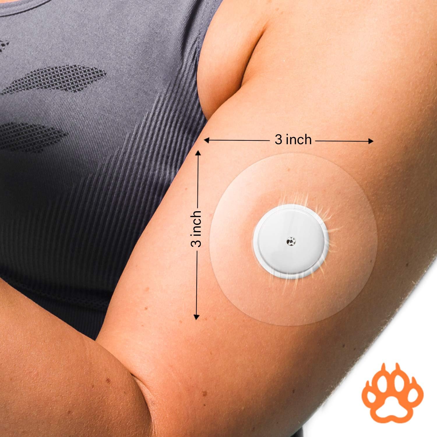 Fixic Freestyle Adhesive Patch 25 PCS – Good for Libre – Enlite – Guardian – NO Glue in The Center of The Patch – Pre-Cut Back Paper – Long Fixation for Your Sensor! (Transparent) : Health & Household