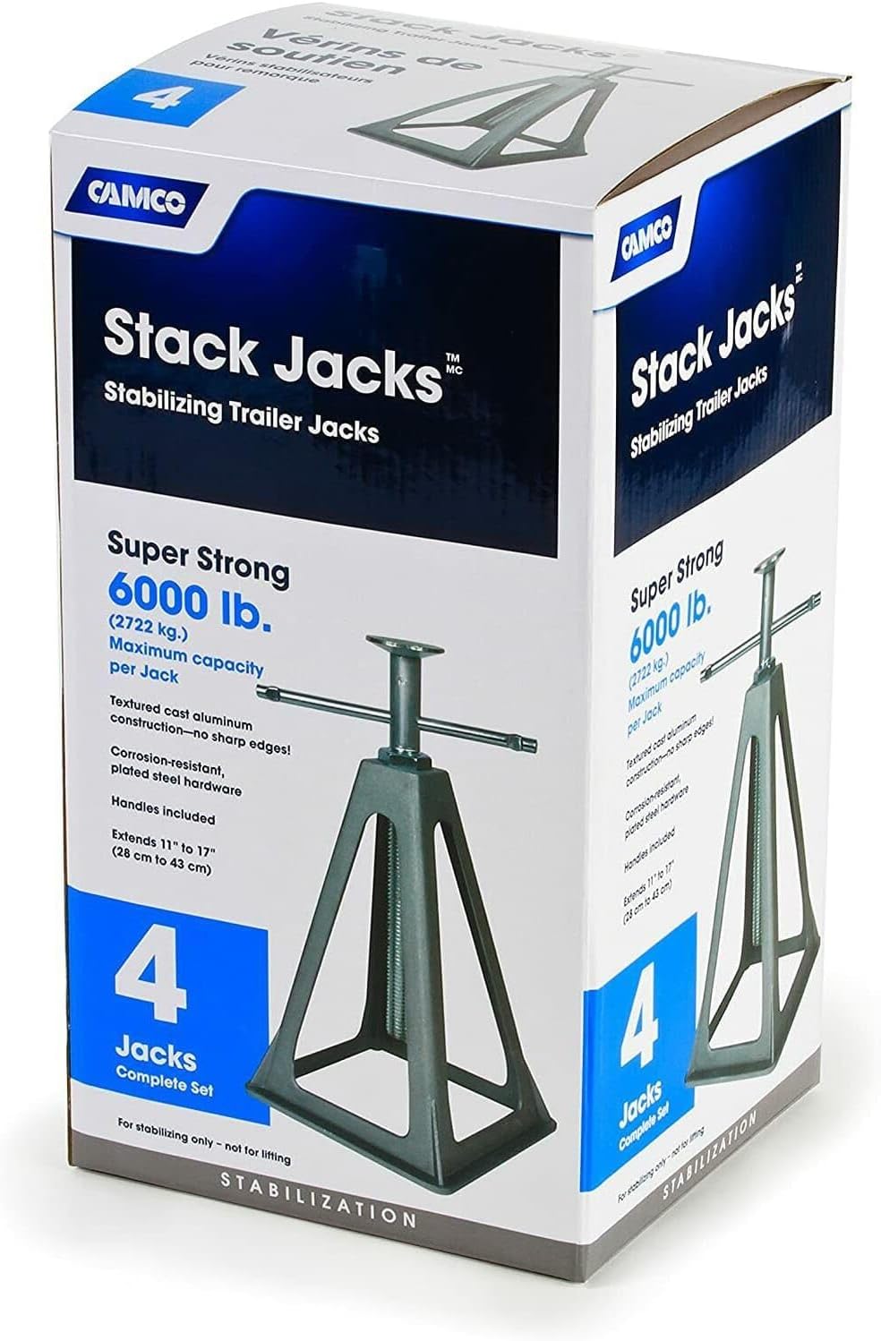 44560 44560 RV Aluminum Stack Jack Stand - 4 Pack 44560