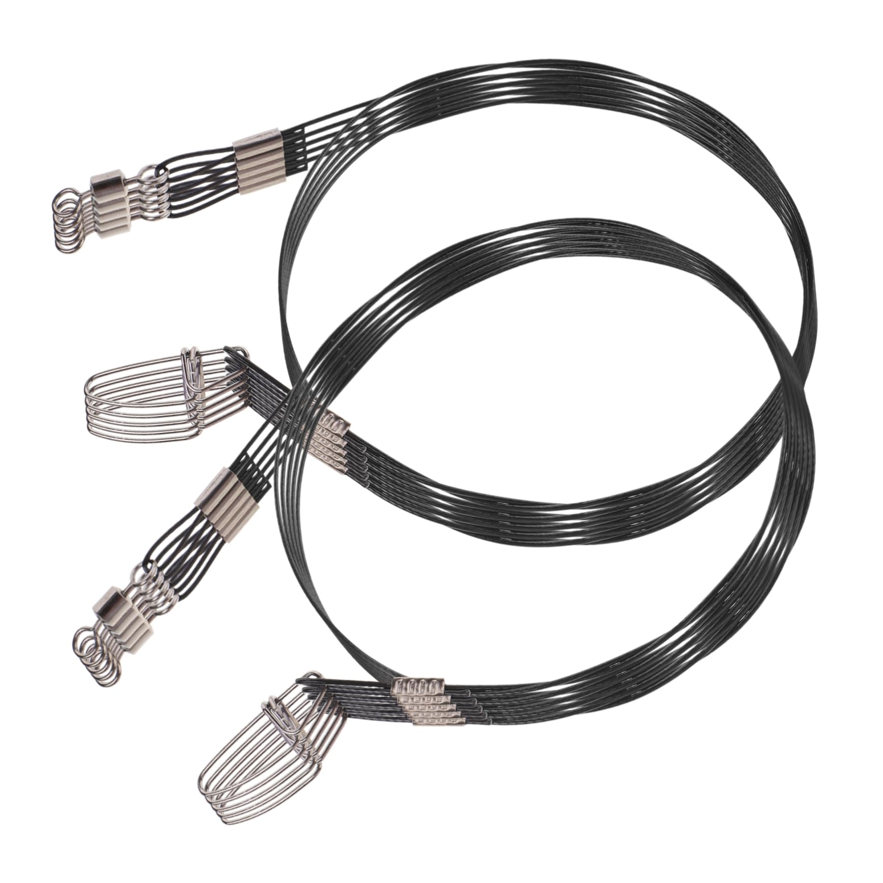 VANZACK High Strength Fishing Line 50cm Long Wire Leaders with Swivels for Fishing Leaders