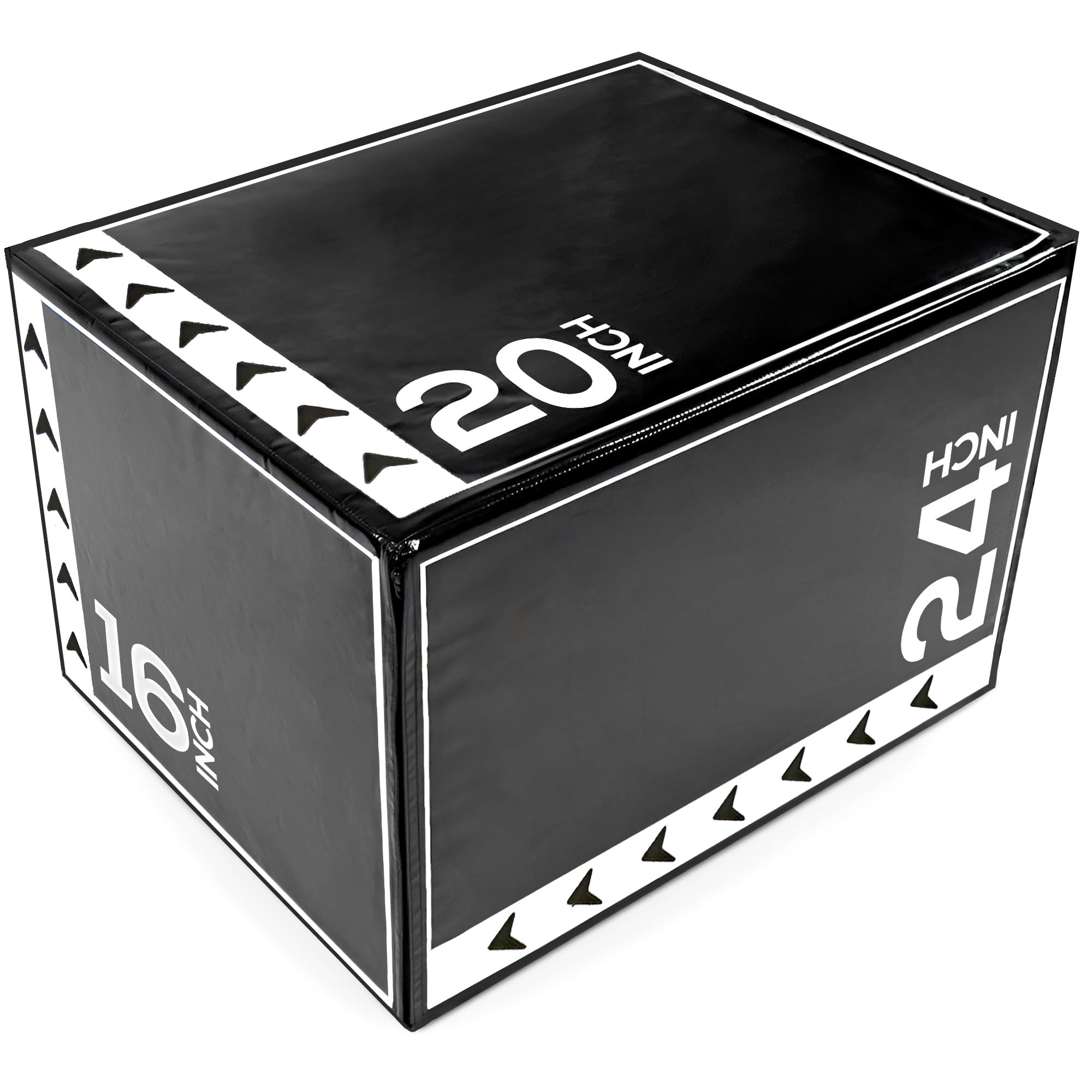 BalanceFrom 3-in-1 Foam Plyometric Jump Box for Home Gym with Multiple Height Options – Versatile Plyo with Non-Slip Surface for Strength, HIIT, Step-Ups, and Agility Training