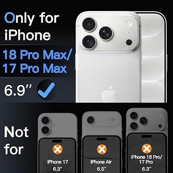 JETech Matte Screen Protector for iPhone 18 Pro Max/17 Pro Max, 2-Pack