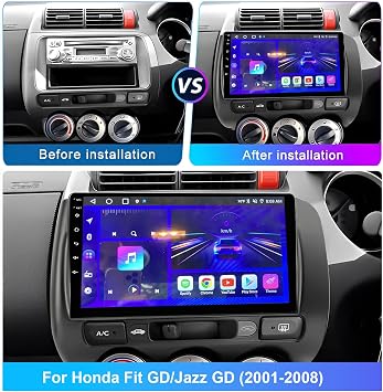 4GB+64GB Car Stereo Radio for Honda Jazz GD 2002-2008 Carplay 9 inch WIFI