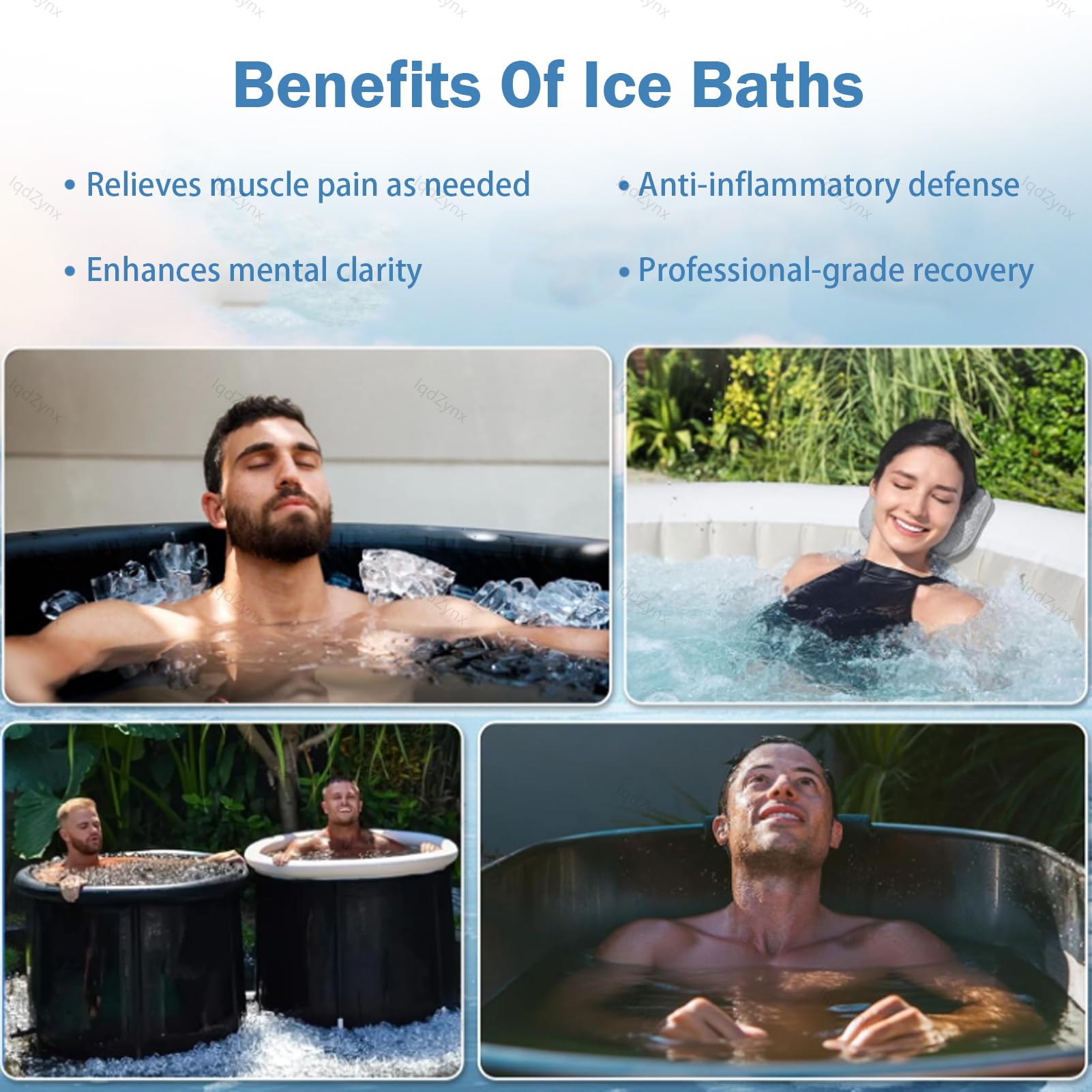 Ice Bath Chiller - Enfriador de agua fría controlado por botón con filtro externo y bomba sumergible para atletas y uso de recuperación en el hogar