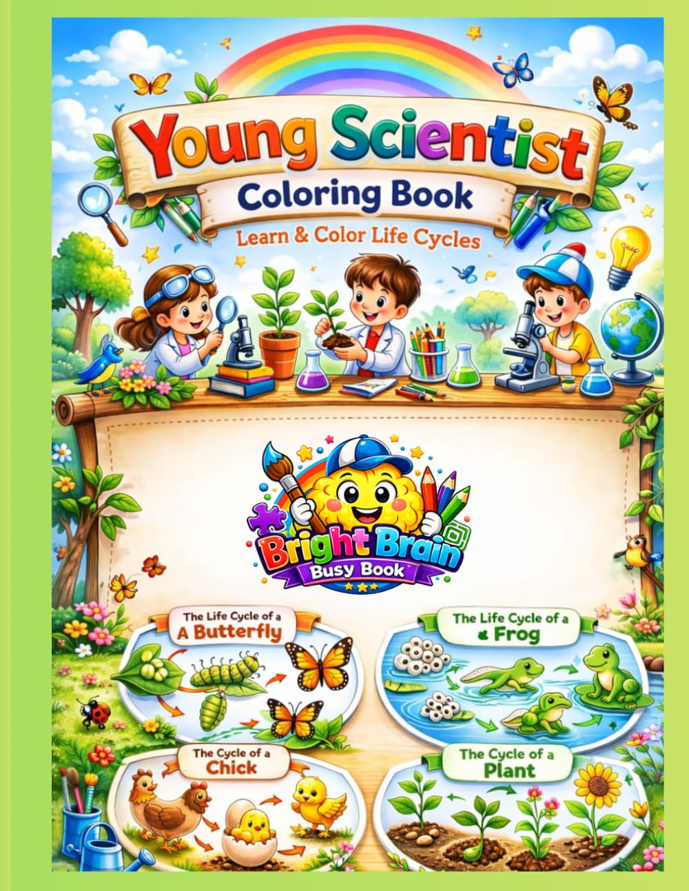 YOUNG SCIENTIST COLORING BOOK: LEARN & COLOR LIFE SYLES