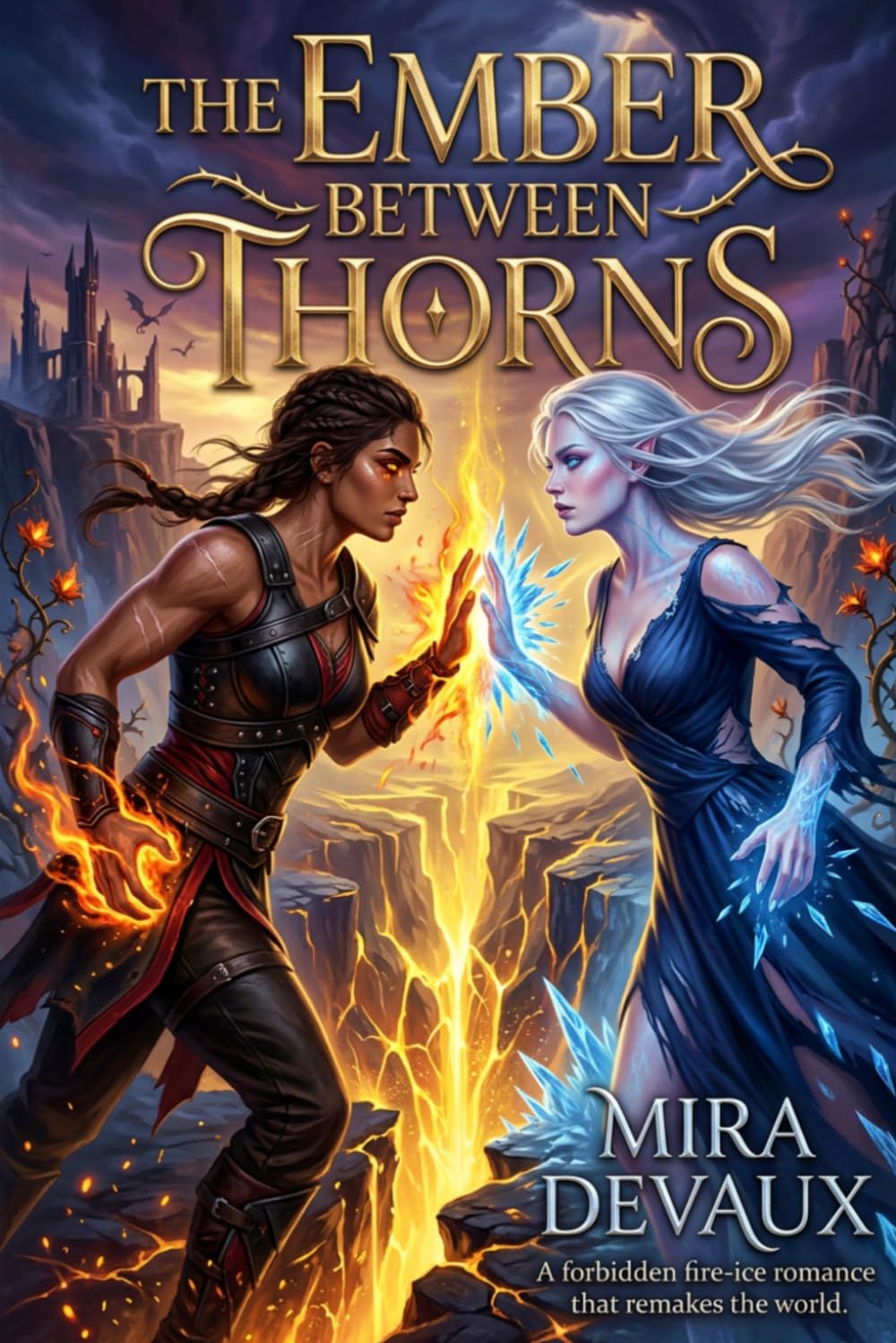 The Ember Between Thorns: A forbidden fire-ice romance that remakes the world