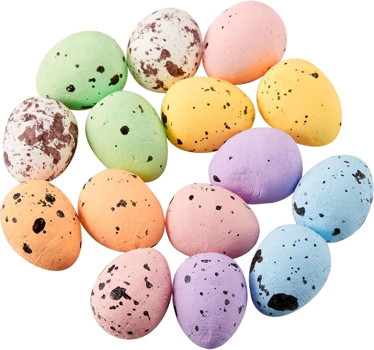 450 Pieces Easter Eggs Decorative Mini Foam Glitter Eggs Easter Vase Filler Sequin Ornaments for Crafts DIY Home Garden Decor, 0.6 x 0.7 Inch