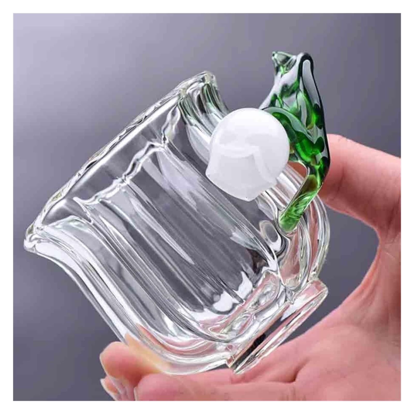 vasos de vidrio Tazas de café/té de vidrio de borosilicato transparente de 135 ml