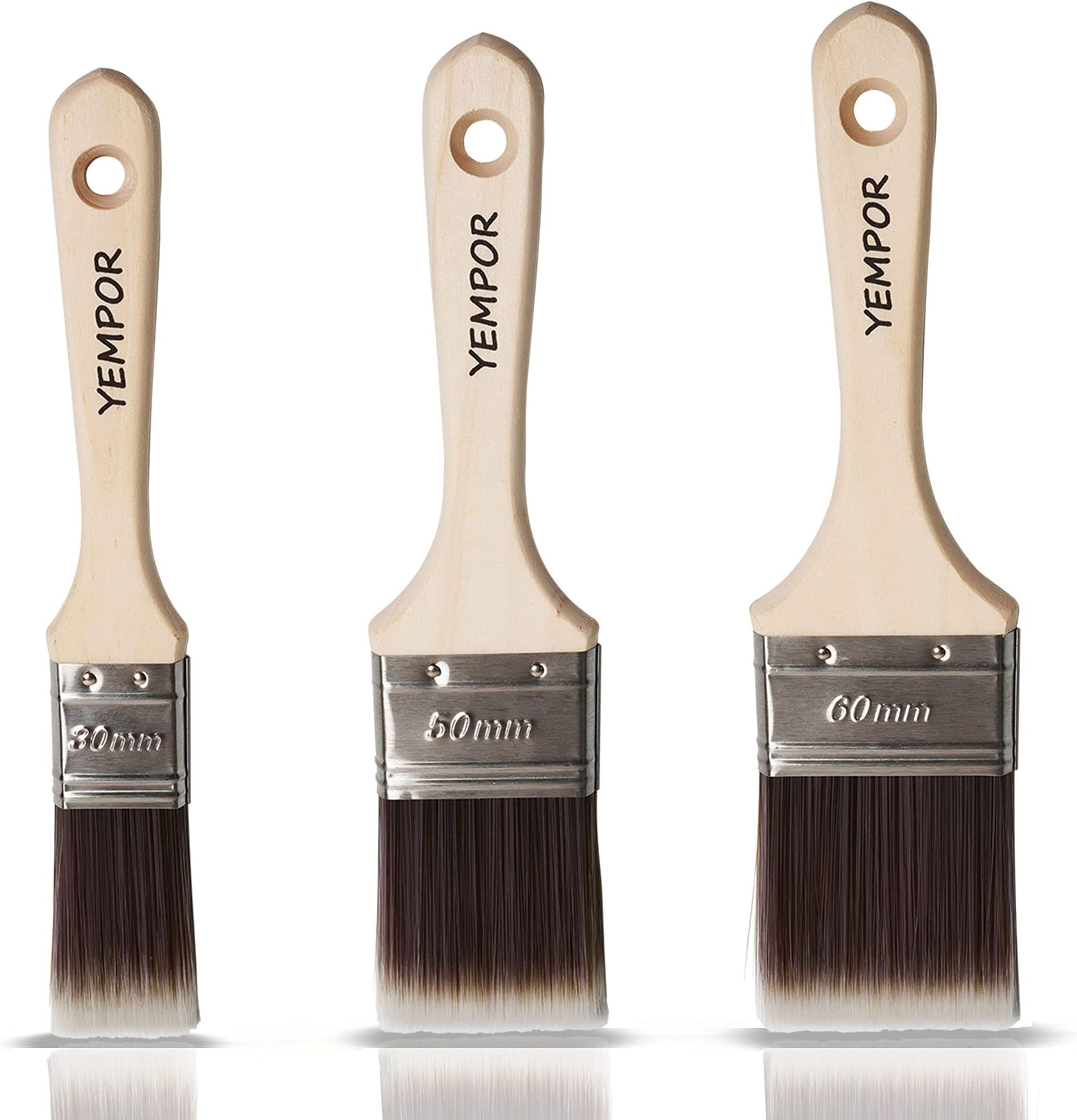 COOZEE Lot De 3 Pinceaux D'artiste Professionnels En Poils D'écureuil - Foto 4