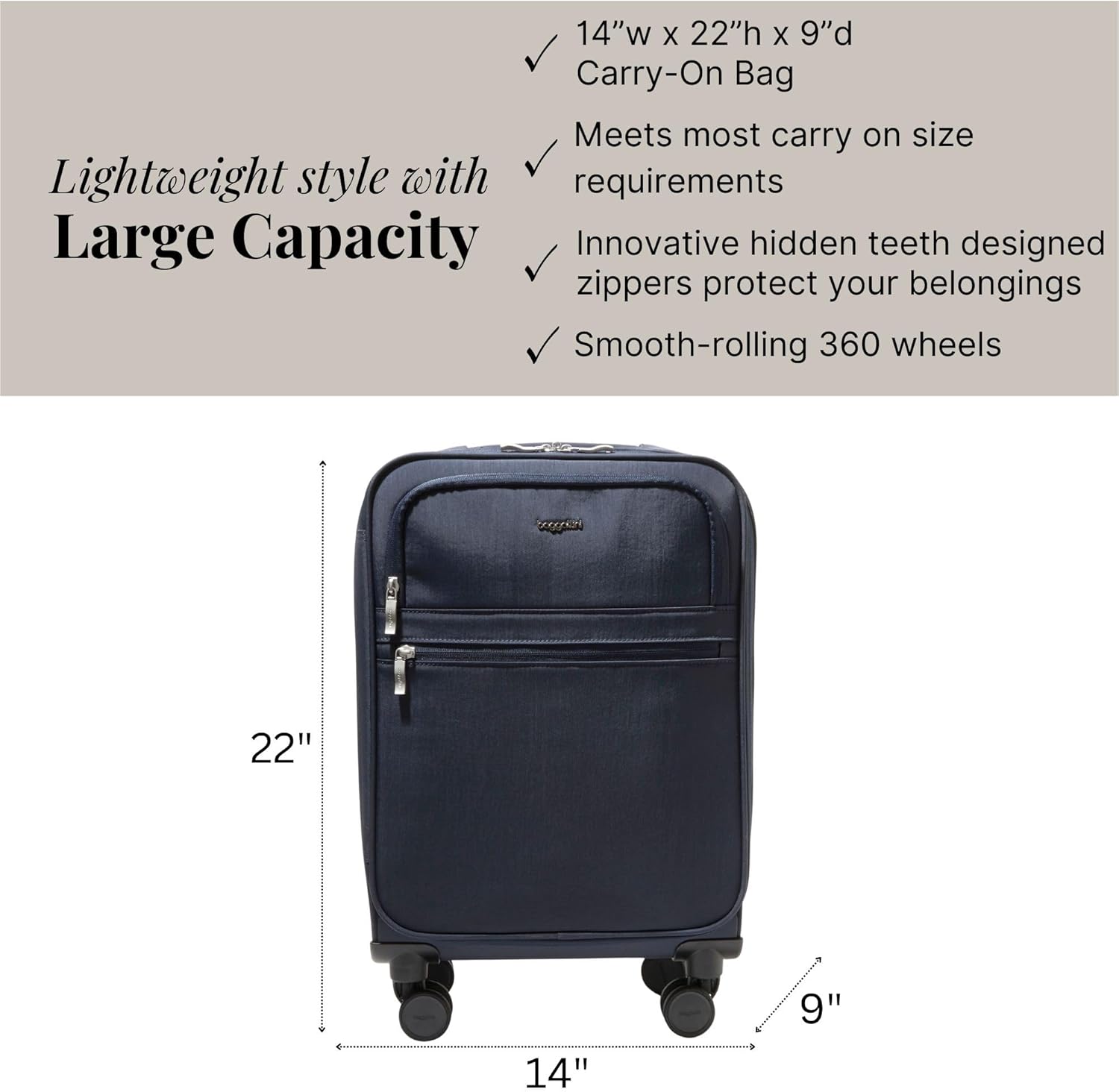 Baggallini 4 Wheel Carry-On