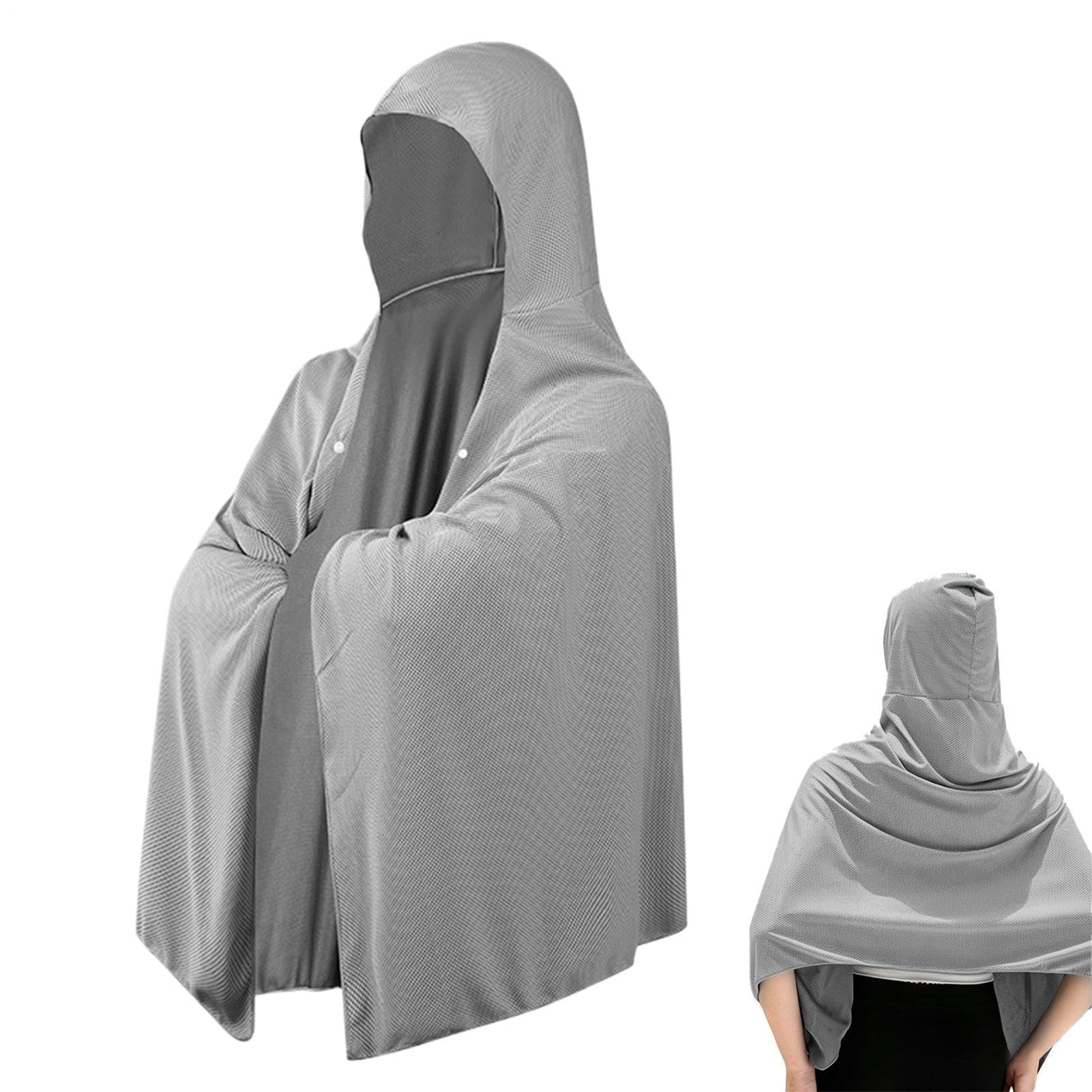 Kühlendes Handtuch mit Kapuze, Nacken-Kühltuch für Sonnenschutz | Ideal zum Laufen, Wandern, Camping, Fitnessstudio, Strand und Sommer-Outdoor-Aktivitäten