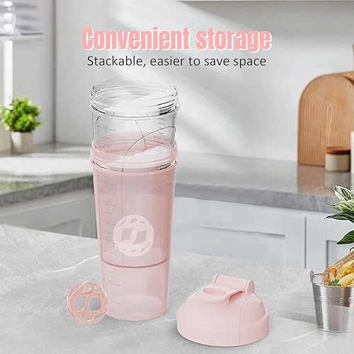 Miniatura 7 de 2 botellas agitadoras para mezclas de proteínas, botella mezcladora de proteínas, para batidos de proteínas súper cremosos, tazas agitadoras para