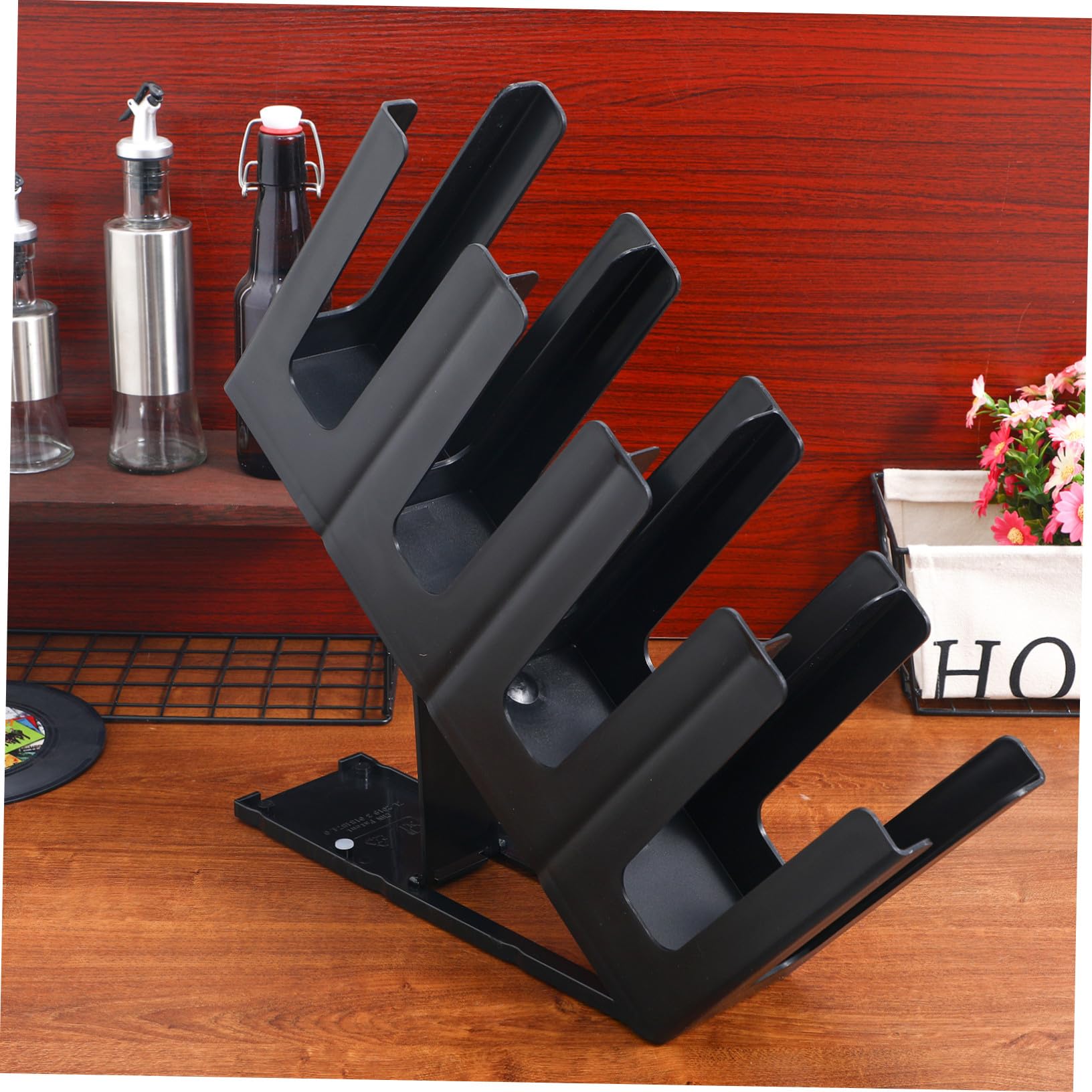 ULTECHNOVO Portavasos Ajustable Plegable de Papel Portavasos Expositor de Papel para Cafeterías y Tiendas de Bebidas