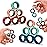 Cevioce 12 PCS Magnetic Ring Fidget Toys Set,ADHD Anxiety Magnetic Finger Spinner Pack for Teens Adults and Kids,Coolest Magnet Stress Relief Toy for 8+ Year Old Boys Girls Present