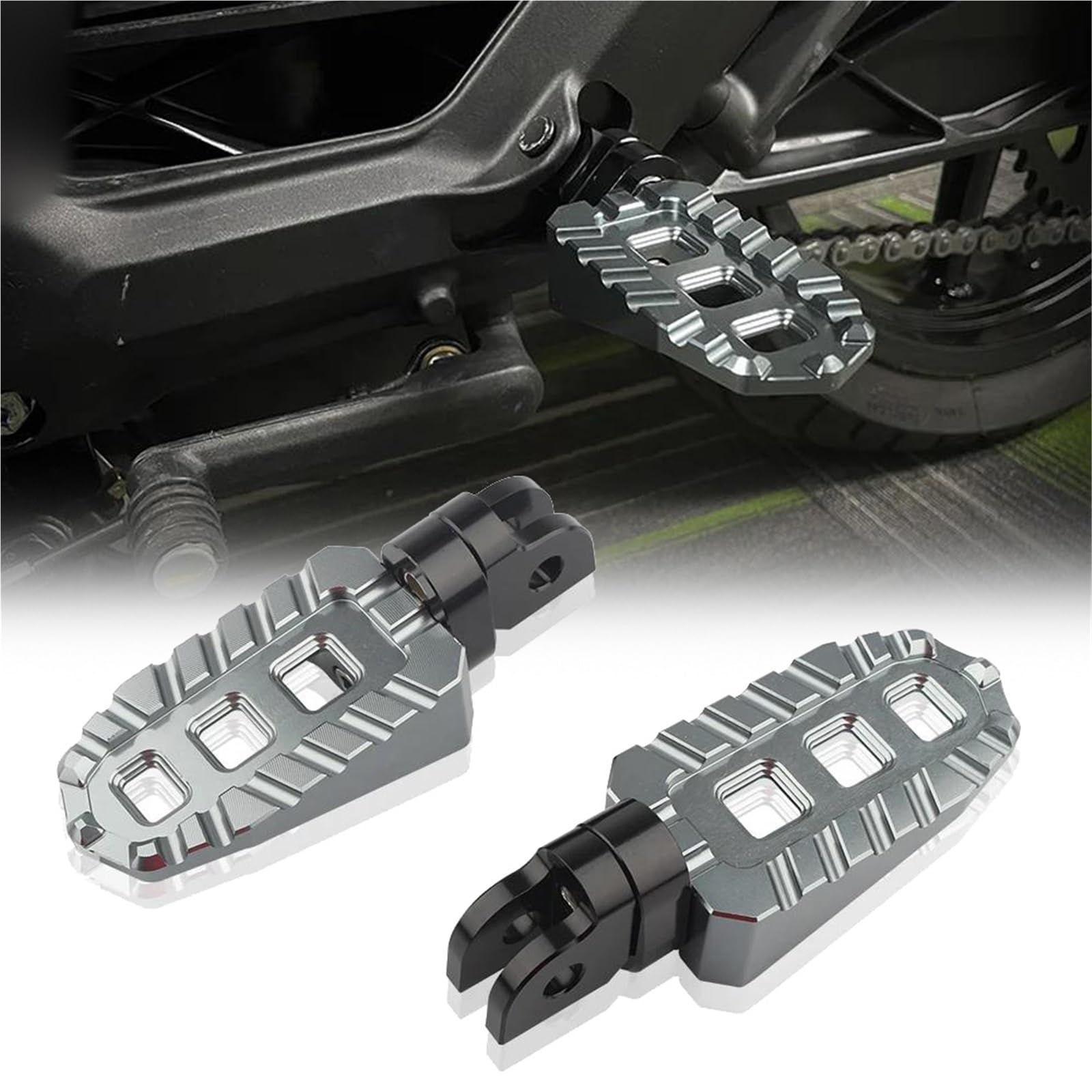 Pédales Avant en Aluminium pour Yamaha YZF R7 R1 R6 R3 Repose-Pieds Finition Sport