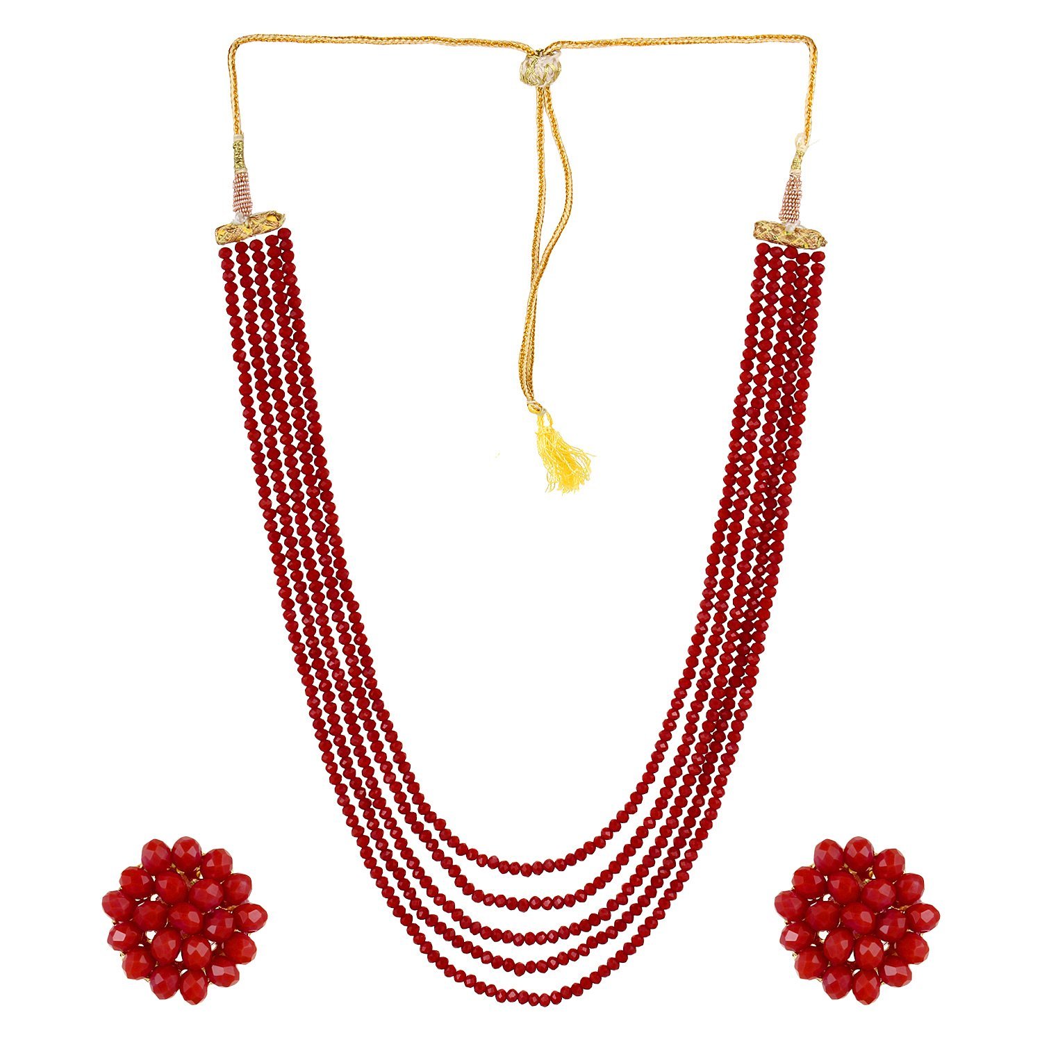 karatcart Crystal Beads Multi-Strand Necklace Set for Women…-picture-41