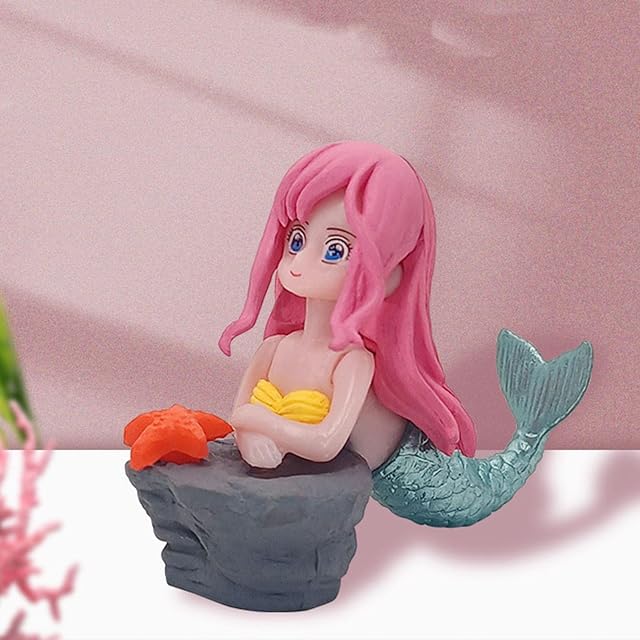 Foto 6 de 8 de Rosixehird Decoraciones para peceras, 4 Decoraciones pecera, Figuritas en Miniatura para Manualidades