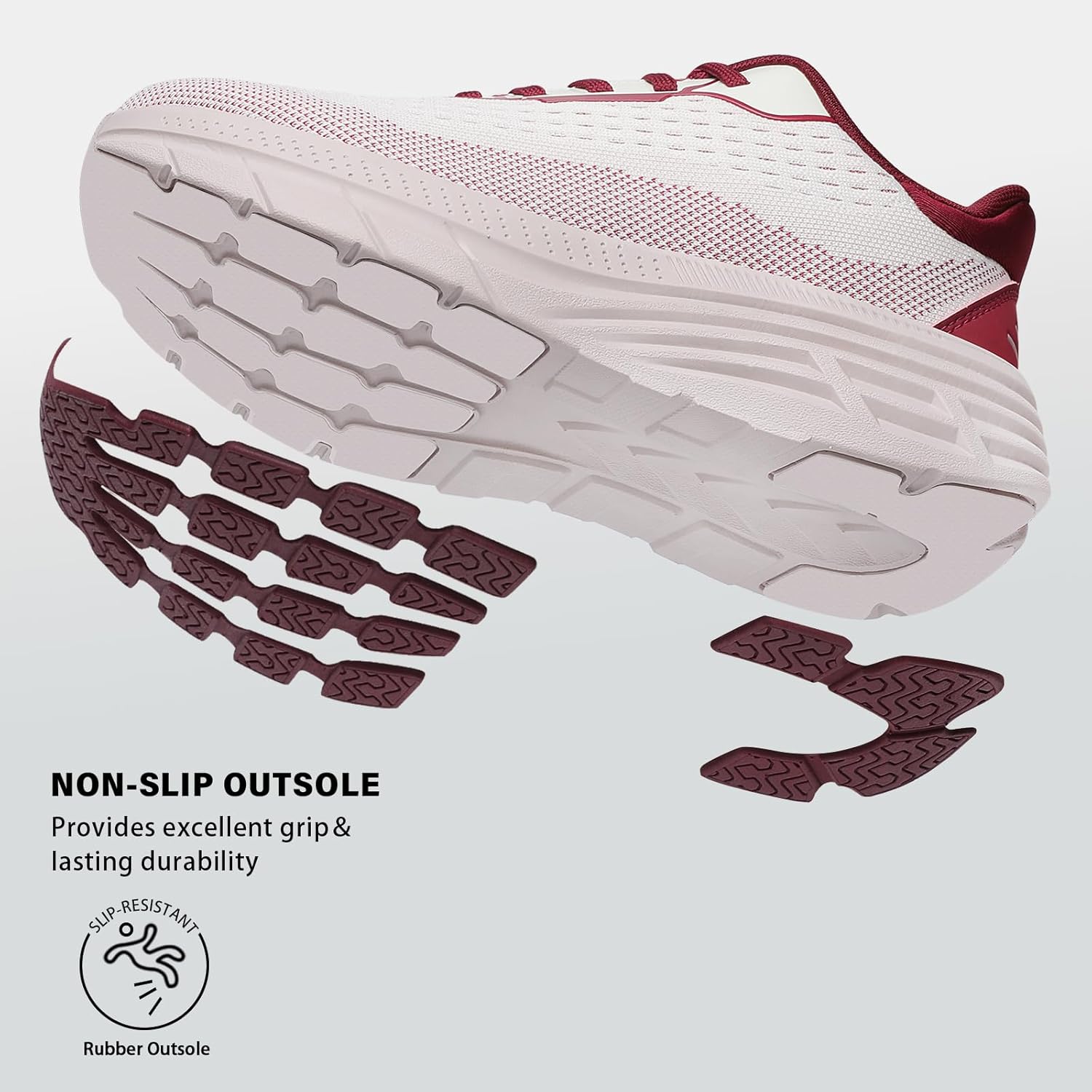 Women's Wide Toe Box Walking Shoes–Non Slip Comfortable Cushioned Fashion Sneakers for Bunions Lightweight Zero Drop Tennis Running Shoe with Roomy Fit - Image 6