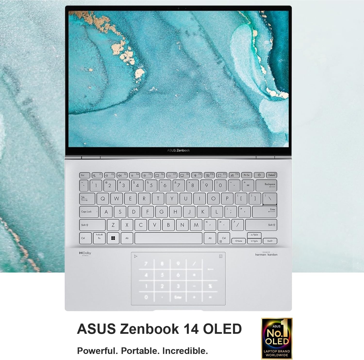 ASUS 14 Zenbook | 2880 x 1800 OLED Touch Screen | 14-Core Intel Core i9-13900H | 16GB RAM | 2.5TB SSD (2TB SSD withHP P500 512GB Portable SSD) | Fingerprint Reader | Backlit Keyboard | Win 11 Home