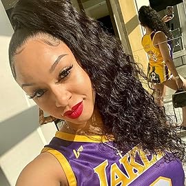 Corn Wave Ponytail Extension Clip in - 22 Inch Long Wavy Curly Wrap Around Pony Tail Heat Resistant Synthetic Hairpiece for Women (Natural Black 1B)