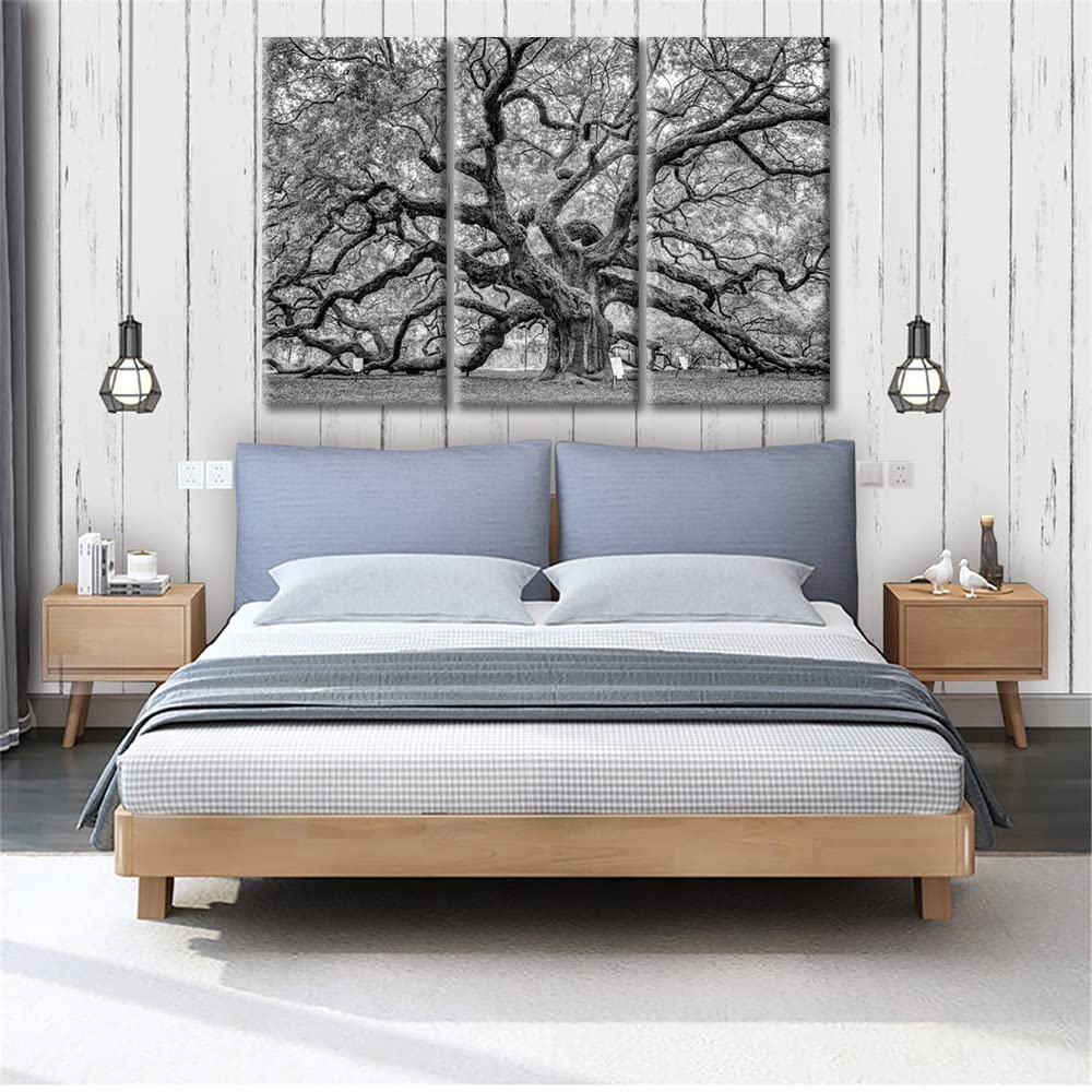 TUMOVO Canvas Painting Wall Art Laminated Angel Oak Tree Art Prints ...