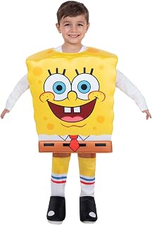 SpongeBob SquarePants Official Toddler Halloween Costume - Foam Backed Top plus Pants with Boot Tops