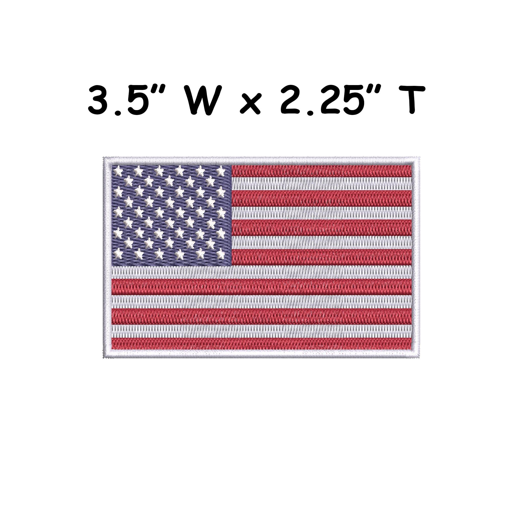 Iron-On American Flag Embroidered Patch - Multiple Sizes – Bend The Trend