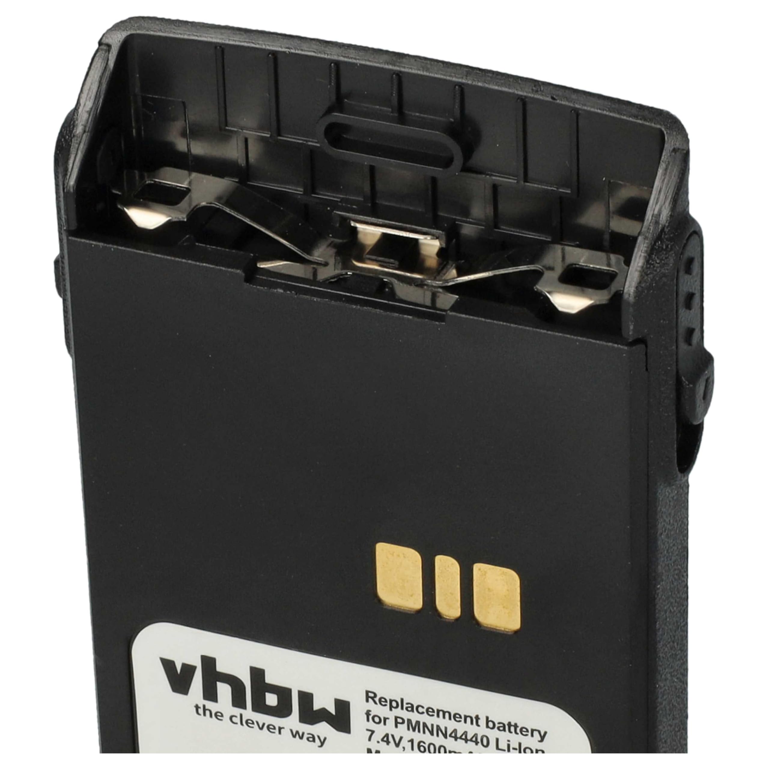 vhbw 2X Batterie Compatible avec Motorola MOTOTRBO DP3441 Radio Talkie-walkie (1600mAh, 7,4V, Li-ION)