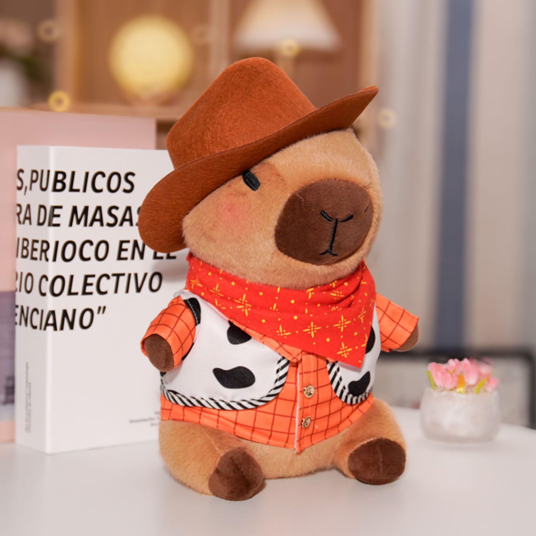ALUNME Capybara Plush with 9 pcs Clothes & Accessories, 10.2 in Cute Capybara Stuffed Animal Plush Toys - Image 2
