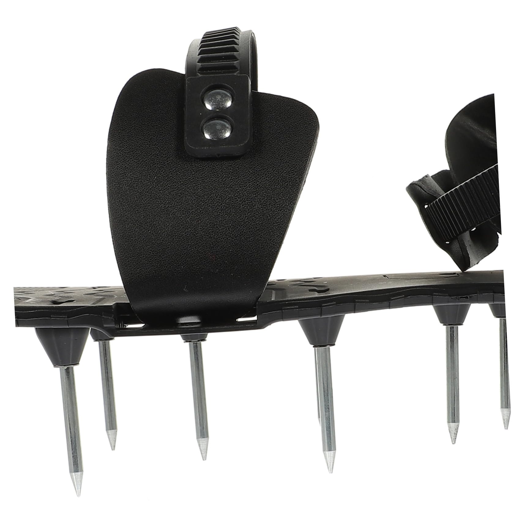 TOYANDONA Zapatos Aireadores de Césped Correas Ajustables y Clavos de PU para Jardinería, Herramienta Manual para Airear Suelo en Jardín, Negro
