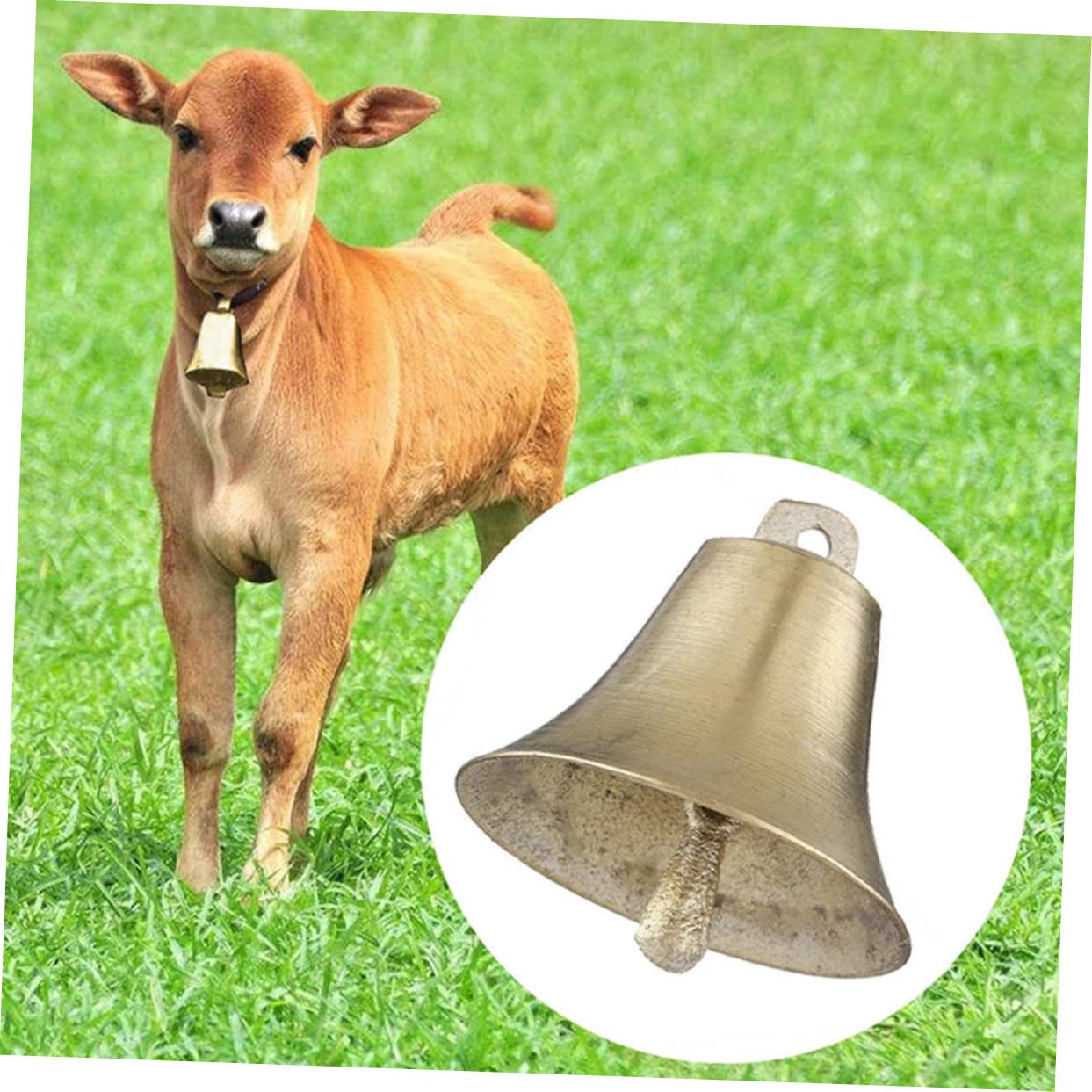 Garneck 3sets DIY Farming Bells Set Cow Sheep Chime Loud Hanging Bell Accessory for Grazing 4pcs*3