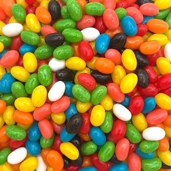 Jelly Beans Candy, Fruit & Licorice Flavors, Chewy Candy, 2 Lb Bag | Nostalgic Candy, Gift Basket Filler