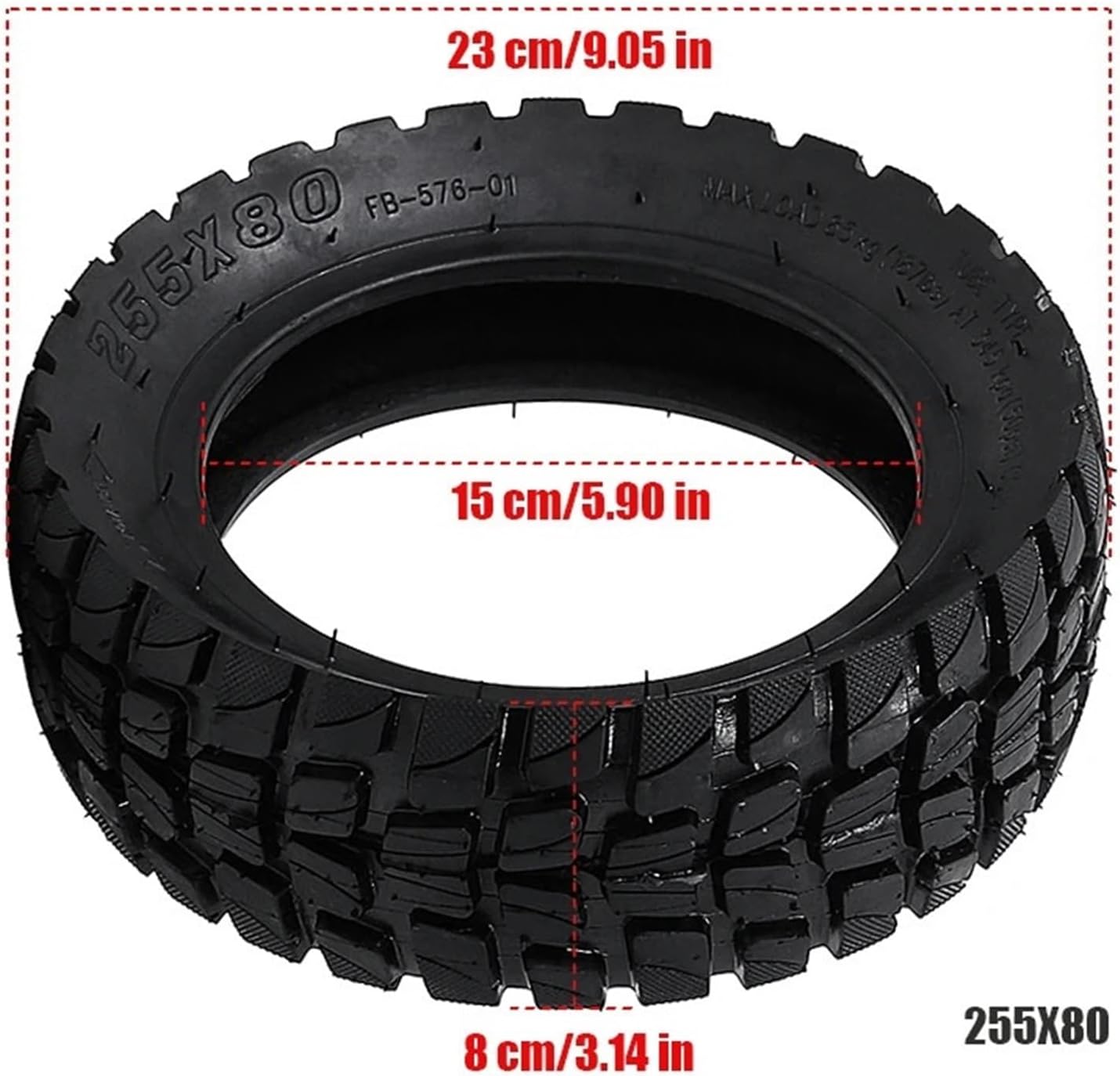 255X80 Off Road Pneumatic Tyre For KUGOO KIRIN KuKirin G3 Pro Electric Scooter 255 * 80 Inflatable Inner Outer Tires Accessories