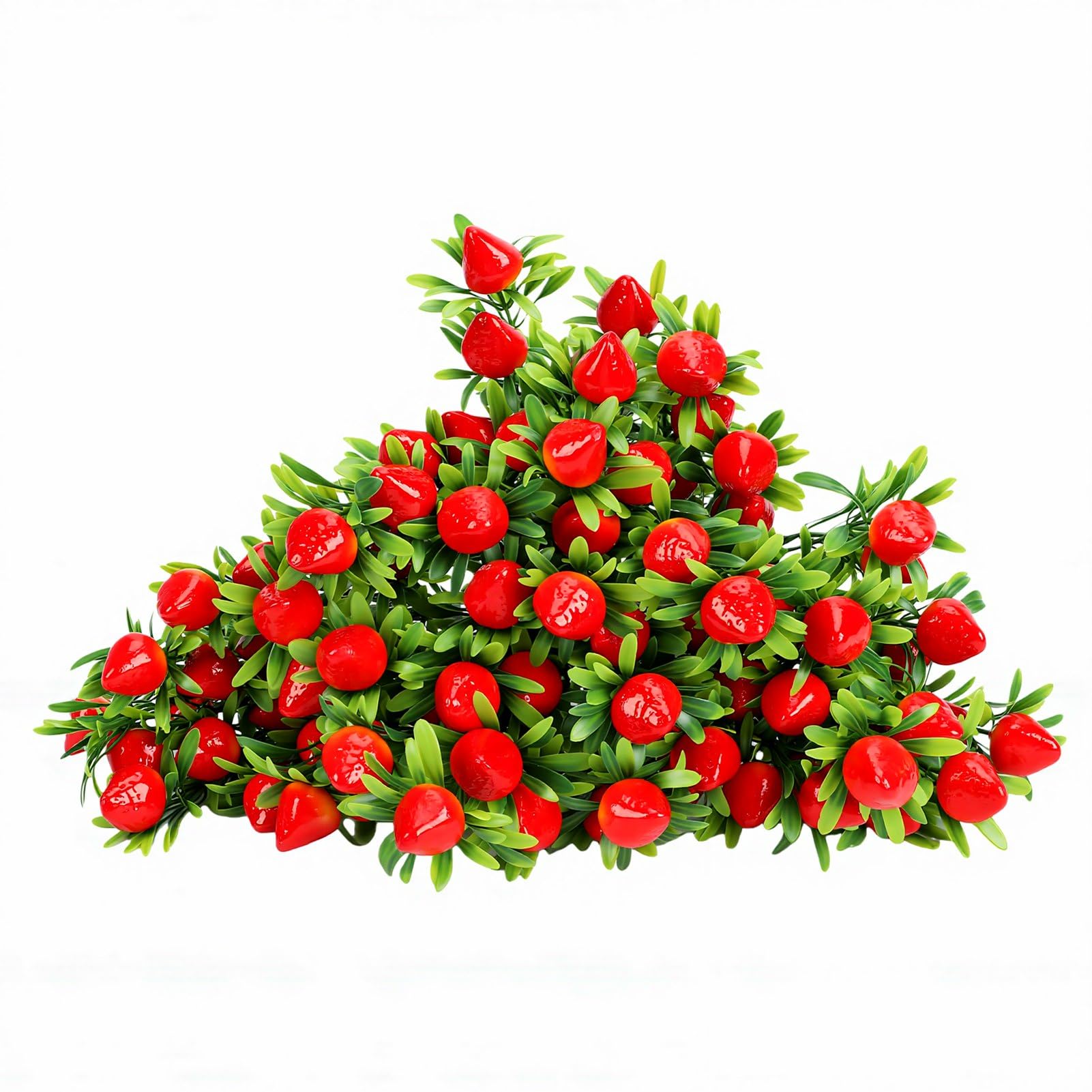 Fraises artificielles réalistes pour bouquet de fruits décoratif