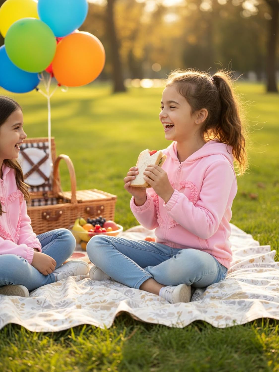 Girls Zip Up Hoodie Sweatshirt with Pockets Long Sleeve Jacket Outfits - Image 4