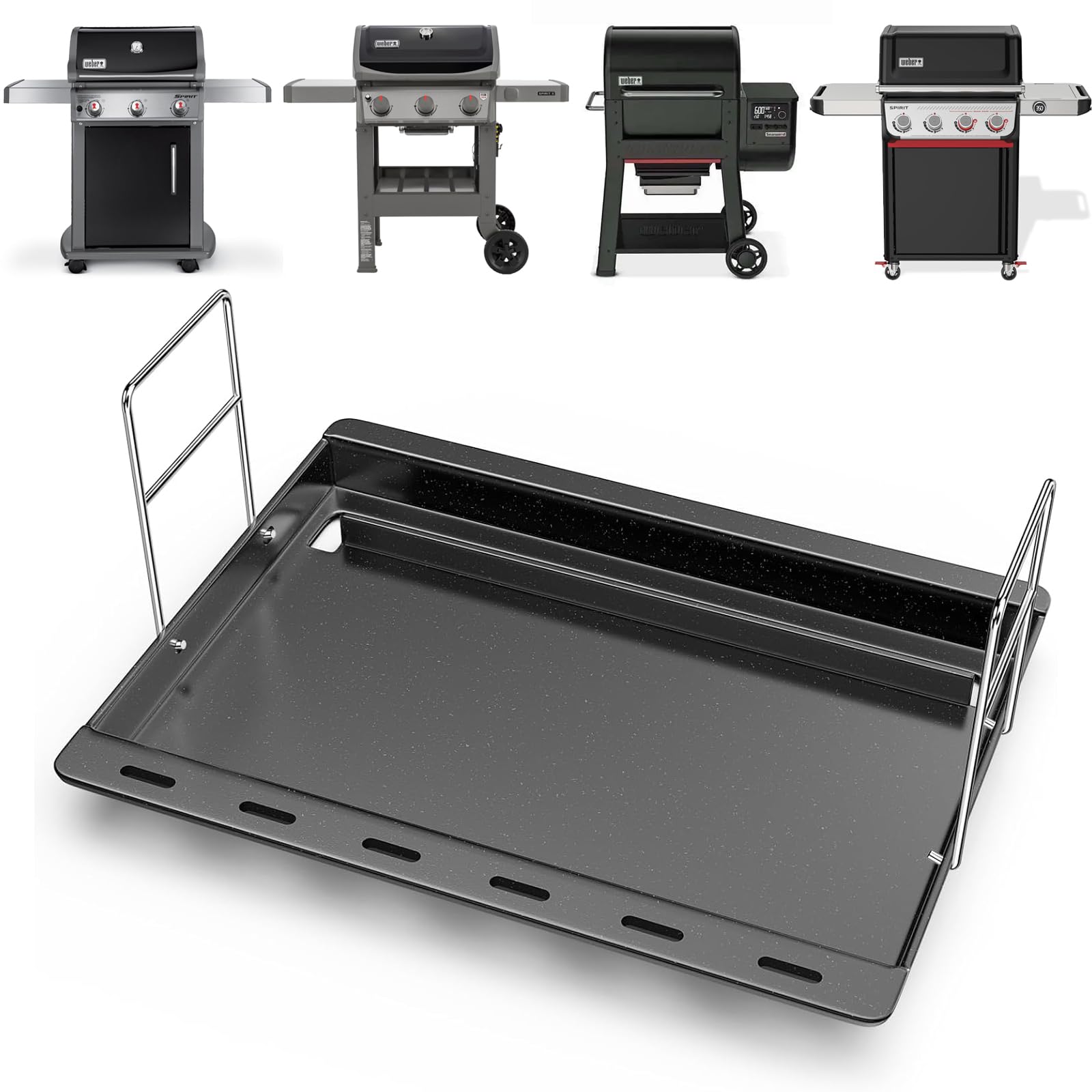 Amazon.com: Utheer Ceramic Full-Size Griddle Insert for Weber