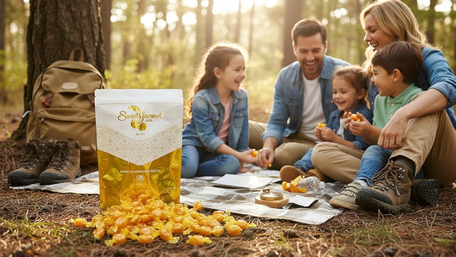 SweetGourmet Butterscotch Buttons | Arcor Premium Bulk Wrapped Hard Candy | 5 Pounds (Pack of 2)