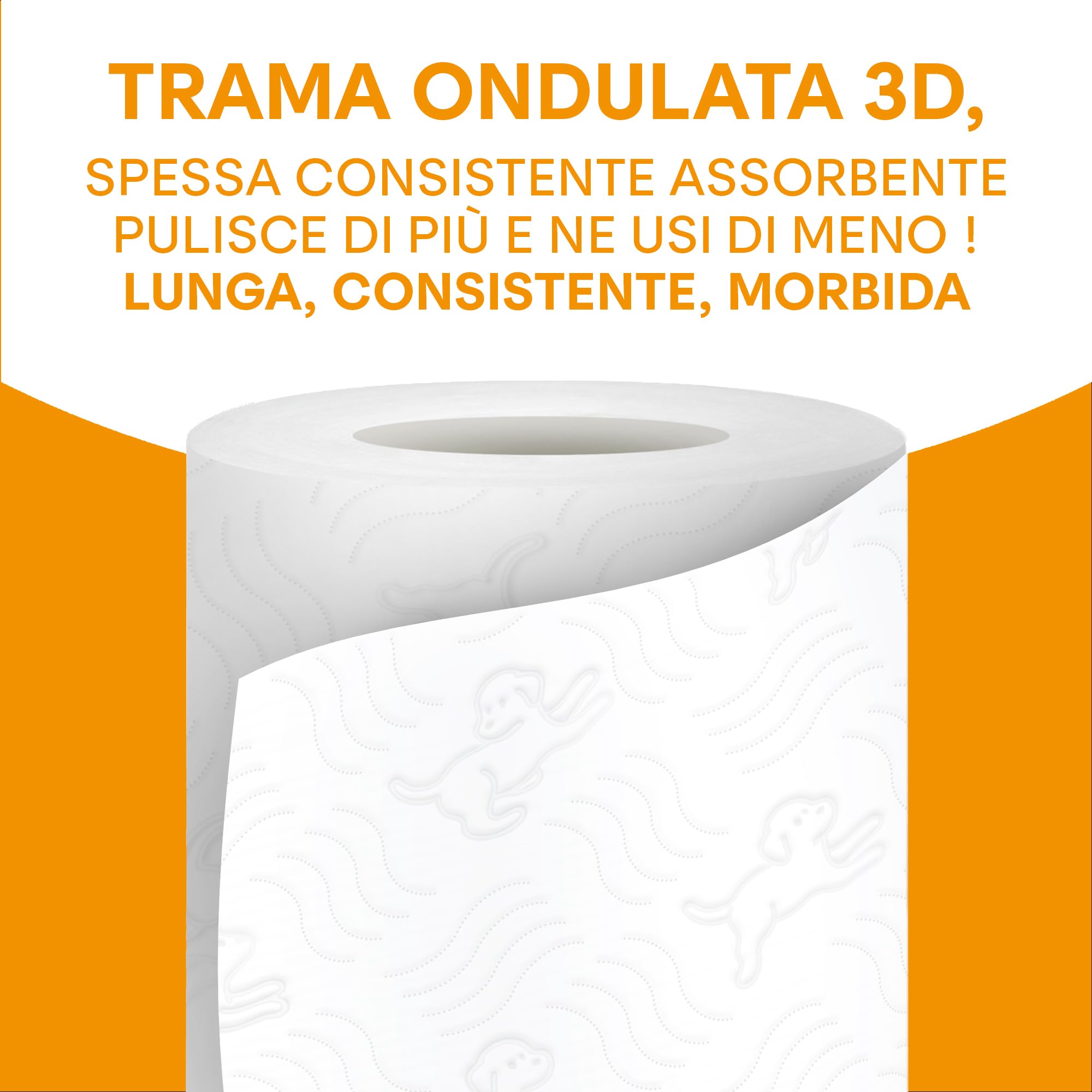 Scottex Carta Igienica La Maxi, Rotoli di Carta Igienica a Durata Tripla, Extra Morbidi e Assorbenti, con Trama 3D, 36 Maxi Rotoli da 500 Strappi (18,000 Strappi)