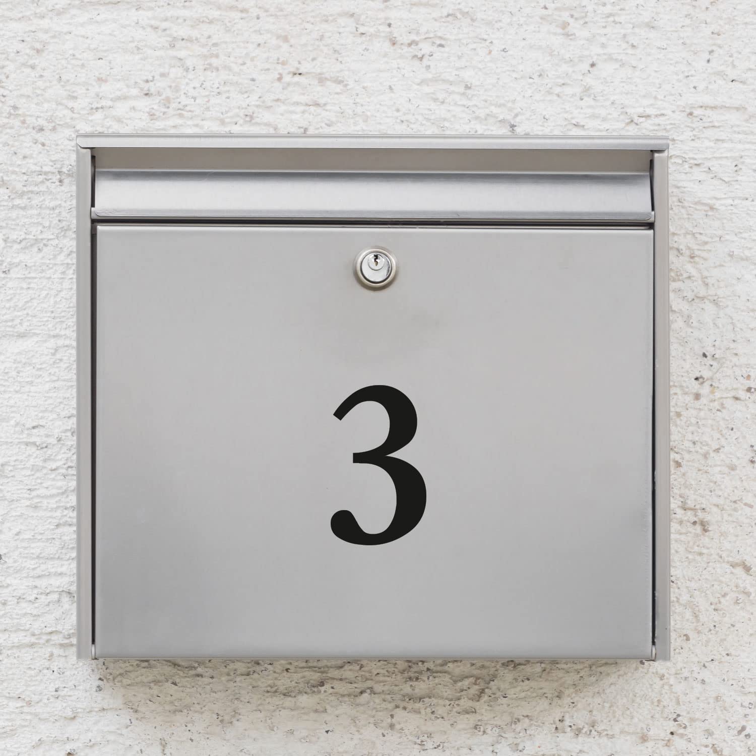 Numero Civico 3 In Acrilico Nero 10 Cm - Adesivo Per Esterni Resistente Alle Intemperie - Foto 2