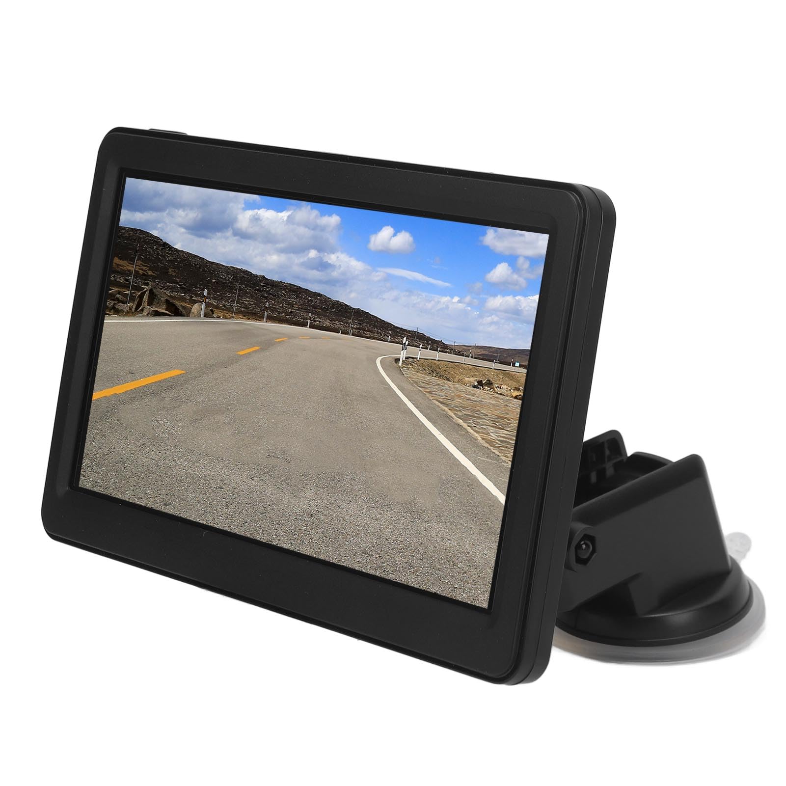 Samochodowa Nawigacja GPS Bezprzewodowy 7-calowy Ekran Dotykowy HD System Nawigacji Podwójny Tryb WiFi dla Kierowców ABS Metal Black